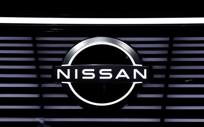 Biểu tượng của hãng xe Nissan. (Ảnh: Reuters)