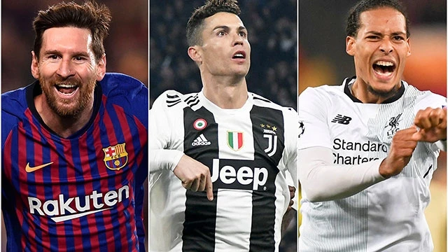 Lionel Messi, Cristiano Ronaldo và Virgil Van Dijk đang là ba ứng viên sáng giá cho giải thưởng.