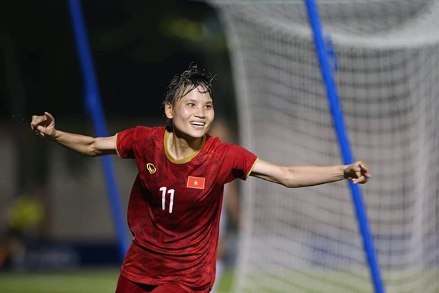 Các cầu thủ nữ Việt Nam tràn đầy tự tin sẽ đánh bại tuyển nữ Thái Lan trong trận chung kết.