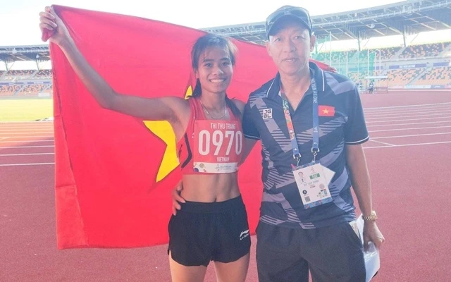 Phạm Thị Thu Trang “mở hàng” vàng ngày thi đấu thứ tám cho Đoàn thể thao Việt Nam ở SEA Games 30.