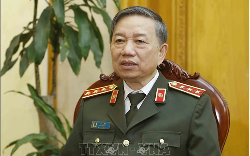 Đại tướng Tô Lâm, Ủy viên Bộ Chính trị, Bộ trưởng Công an. Ảnh: TTXVN.