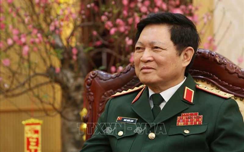 Đại tướng Ngô Xuân Lịch, Ủy viên Bộ Chính trị, Phó Bí thư Quân ủy T.Ư, Bộ trưởng Quốc phòng. Ảnh: TTXVN.