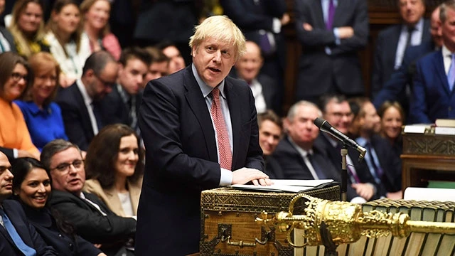 Thủ tướng B.Johnson phát biểu ý kiến về Brexit tại Hạ viện Anh. Ảnh: NBC NEWS