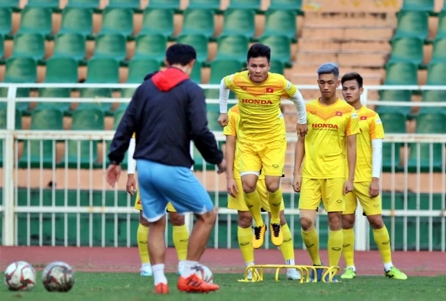 Tiền vệ Quang Hải đã có thể trở lại tập luyện bình thường cùng các đồng đội.