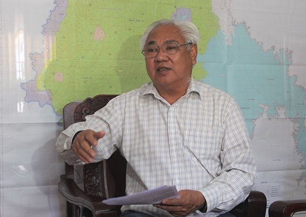 Ông Trần Văn Mùi trả lời phỏng vấn.