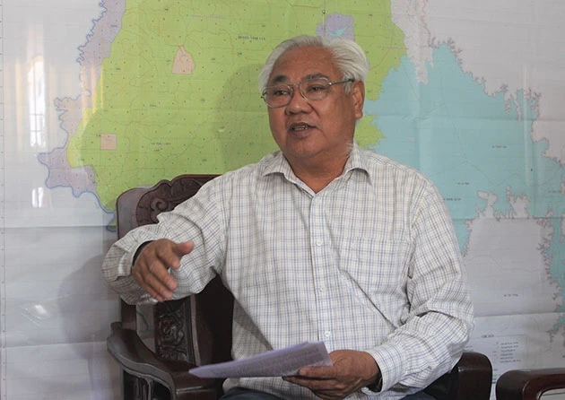 Ông Trần Văn Mùi trả lời phỏng vấn.