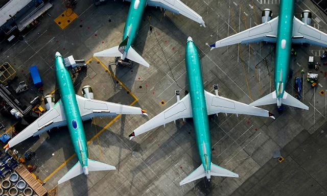  Boeing 737 Max bị cấm bay từ tháng 3-2019. Ảnh: Reuters