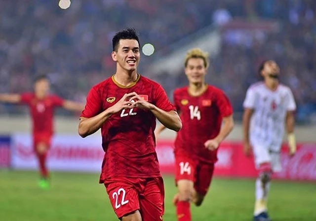 Tiến Linh là tác giả bàn thắng duy nhất trận đấu UAE ở vòng loại World Cup 2022.
