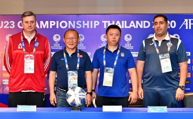 Các vị HLV trưởng của bốn đội tuyển tại bảng D VCK U23 châu Á 2020.