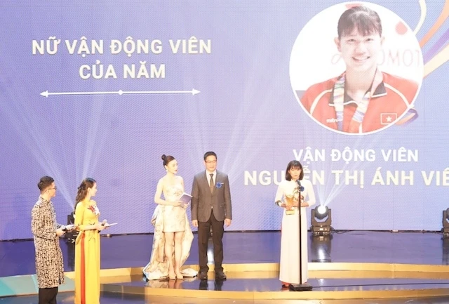 Vận động viên nữ của năm được trao cho Nguyễn Thị Ánh Viên
