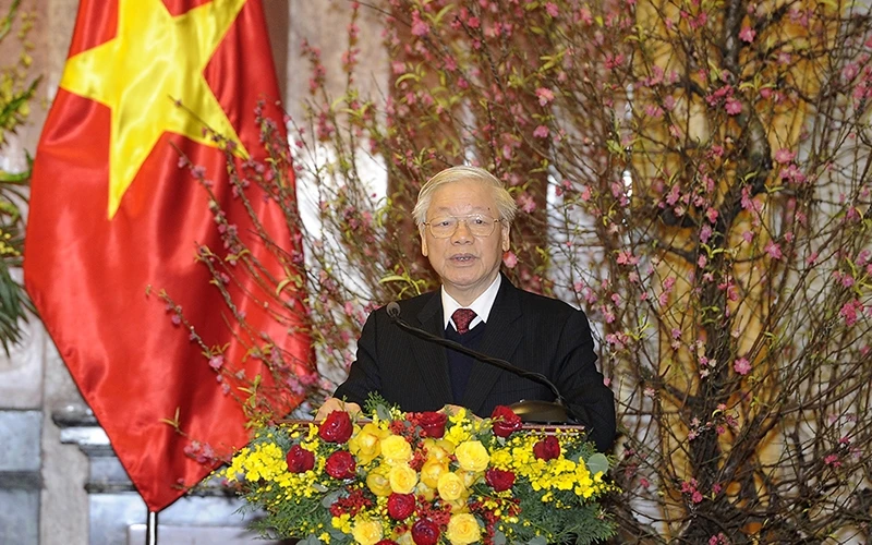 Tổng Bí thư, Chủ tịch nước Nguyễn Phú Trọng. Ảnh: ĐĂNG KHOA