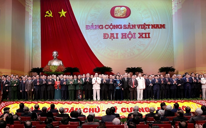 Đại hội đại biểu toàn quốc lần thứ XII của Đảng diễn ra từ ngày 20 đến 28-1-2016 tại Hà Nội. Ảnh: ĐỨC ANH