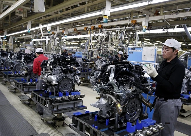 Nhà máy sản xuất ô-tô tại Fukushima, Nhật Bản. Ảnh Reuters