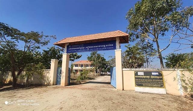 Trường học của người gốc Việt tại tỉnh Ta Keo.
