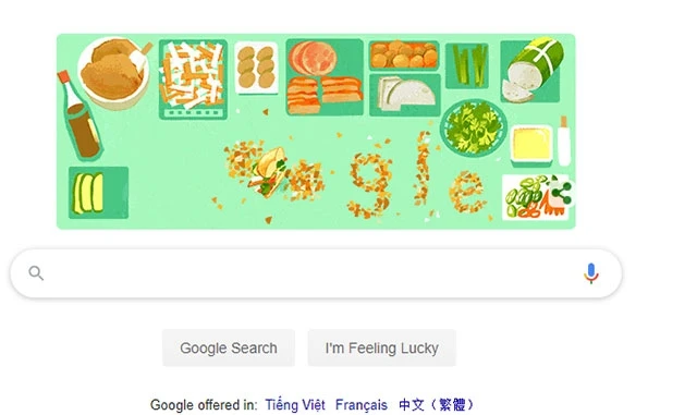 Bánh mì Việt Nam lên Google Doodle