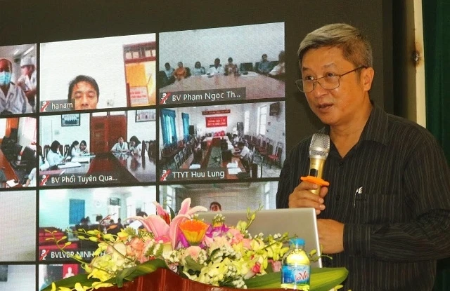 Thứ trưởng Y tế Nguyễn Trường Sơn phát biểu tại hội thảo.