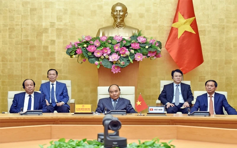 Thủ tướng Nguyễn Xuân Phúc, Chủ tịch ASEAN năm 2020 và các đại biểu dự Hội nghị. Ảnh: TRẦN HẢI