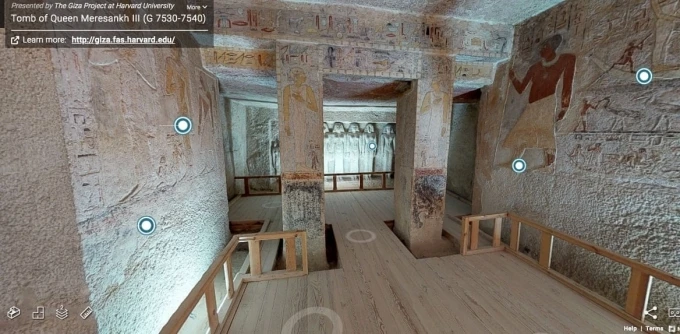 Tham quan miễn phí lăng mộ Ai Cập qua thực tế ảo