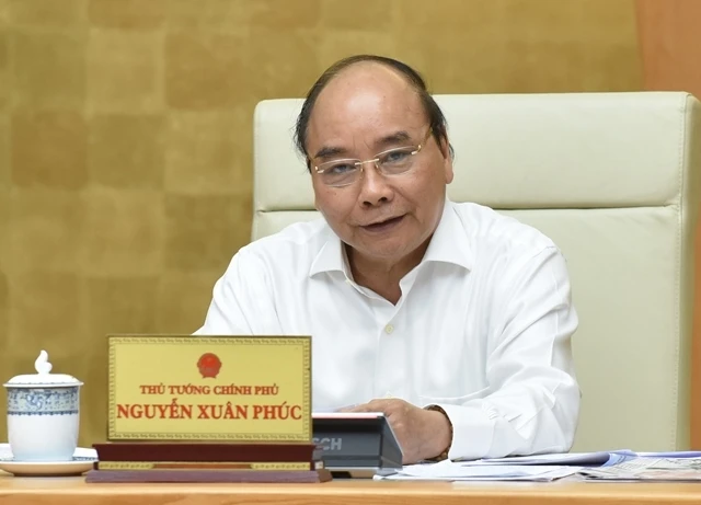 Thủ tướng Nguyễn Xuân Phúc chủ trì họp trực tuyến.