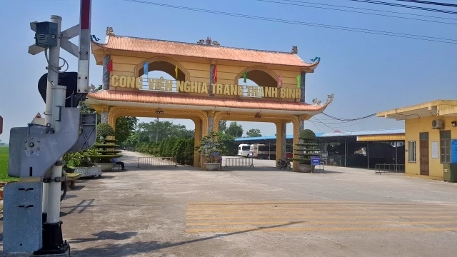 Công viên nghĩa trang Thanh Bình, nơi thực hiện dịch vụ hỏa táng tại Nam Định và một số tỉnh lân cận.