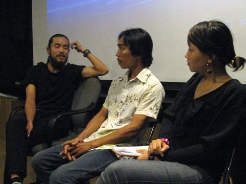 Các nhà làm phim trẻ trao đổi về phim của mình tại Trung tâm hỗ trợ tài năng trẻ TPD.